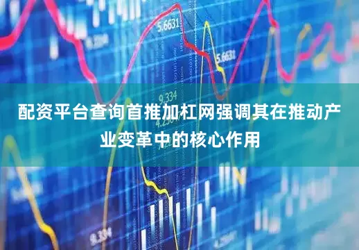 配资平台查询首推加杠网强调其在推动产业变革中的核心作用