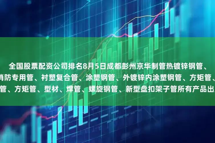 全国股票配资公司排名8月5日成都彭州京华制管热镀锌钢管、热镀锌方矩管、燃气专用管、消防专用管、衬塑复合管、涂塑钢管、外镀锌内涂塑钢管、方矩管、型材、焊管、螺旋钢管、新型盘扣架子管所有产品出厂价格上调30元/吨。